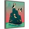 Puffin Rock by Michael Buxton 16-in. W x 20-in. H. Canvas Wall Art Print Framed in Grey